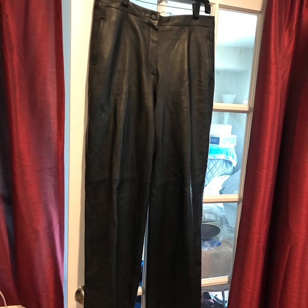 Armani Colezzione leather pants !!!FIRM